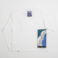 by Parra Your Face Long Sleeve T-Shirt in White thumbnail