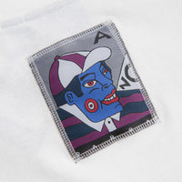 by Parra Your Face Long Sleeve T-Shirt in White thumbnail