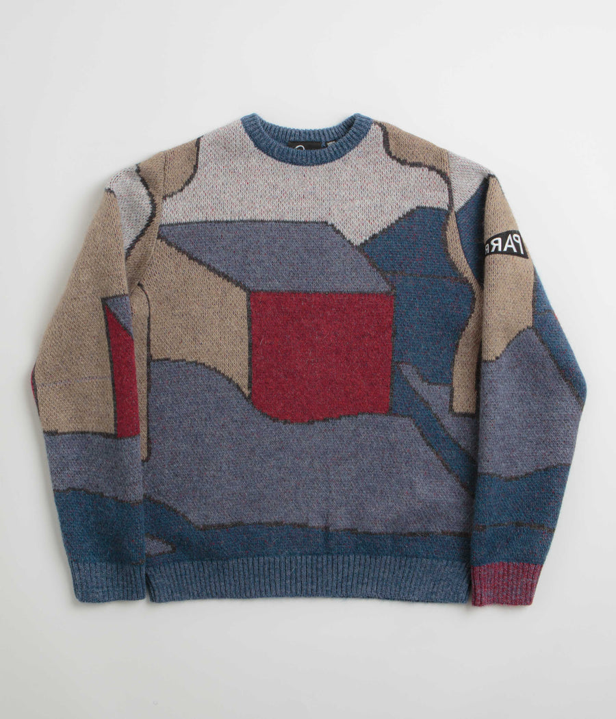 by Parra Your Street Knitted Sweatshirt in Blue