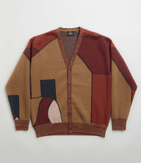 by Parra Your Stupid Shed Knitted Cardigan in Brown