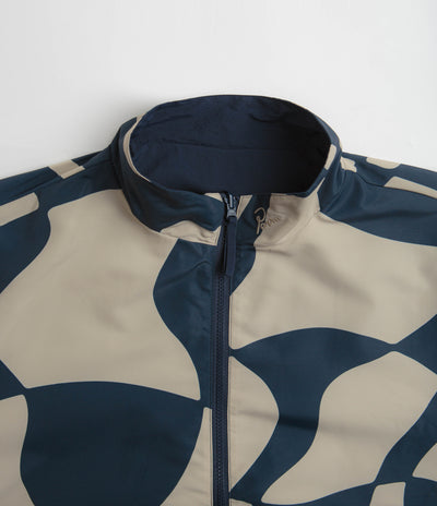 by Parra Zoom Winds Reversible Track Jacket - Navy Blue