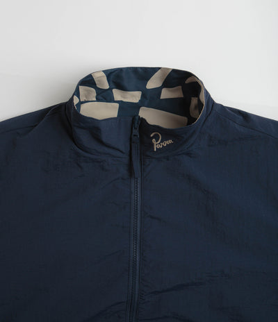 by Parra Zoom Winds Reversible Track Jacket - Navy Blue