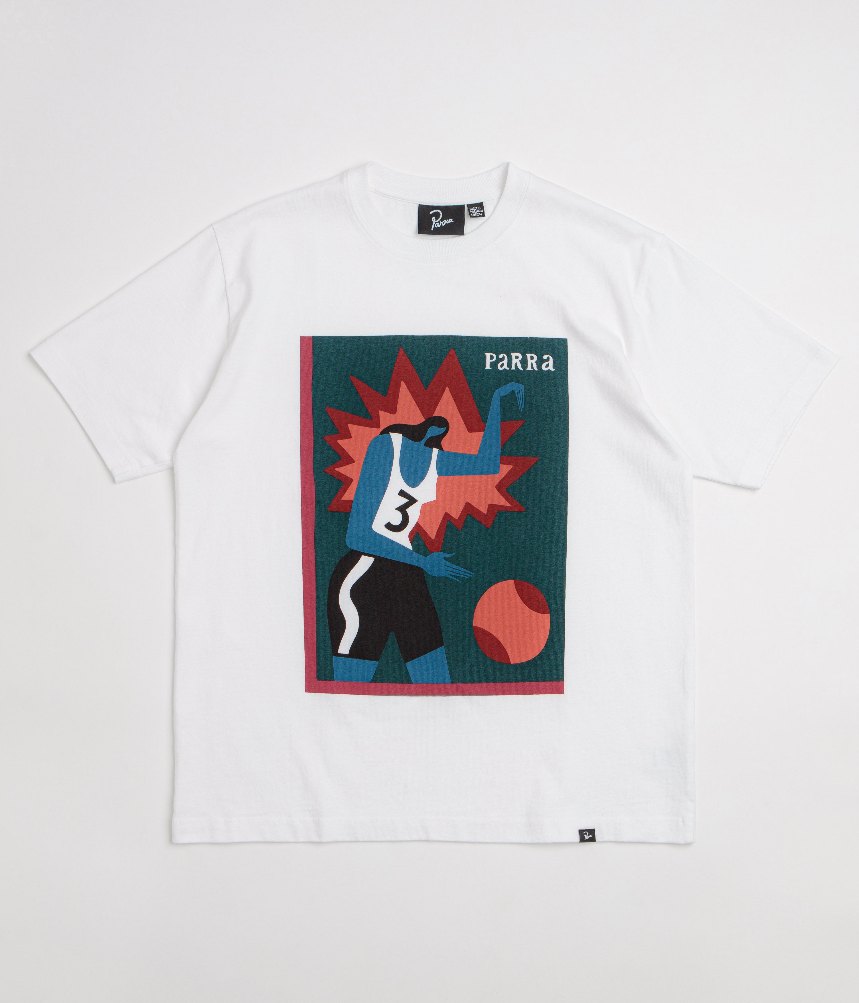 by Parra Baseketball T-Shirt - White