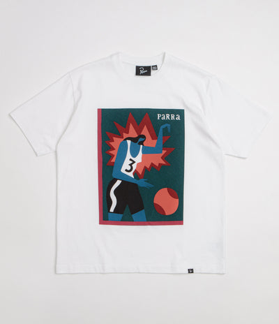 by Parra Baseketball T-Shirt - White