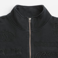 by Parra Media Training Quarter Zip Sweatshirt - Black thumbnail