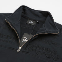 by Parra Media Training Quarter Zip Sweatshirt - Black thumbnail
