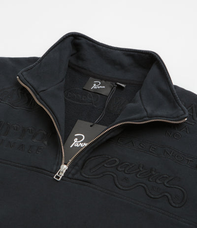 by Parra Media Training Quarter Zip Sweatshirt - Black