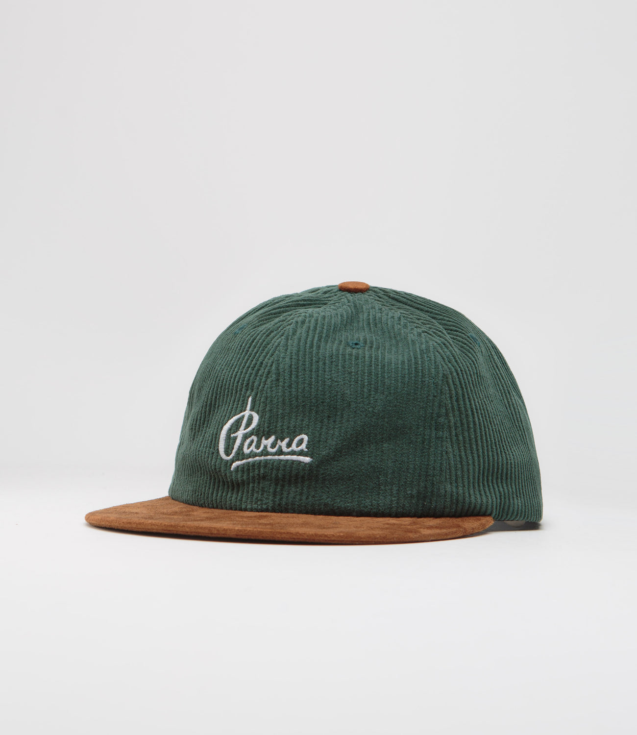 by Parra Painters Script Corduroy Cap - Pine Green | Flatspot