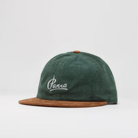 by Parra Painters Script Corduroy Cap in Pine Green thumbnail