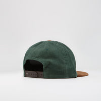 by Parra Painters Script Corduroy Cap in Pine Green thumbnail