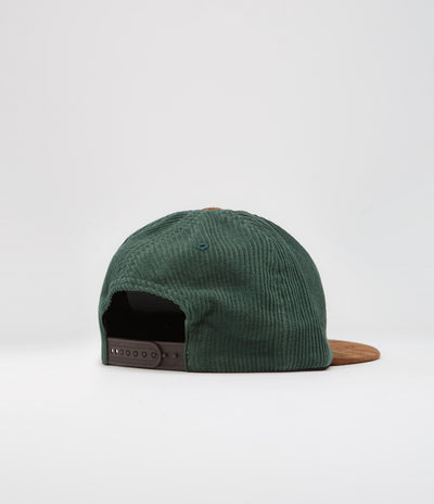 by Parra Painters Script Corduroy Cap in Pine Green