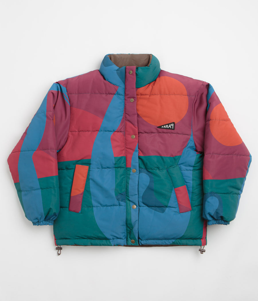 by Parra Protect The Sun Reversible Puffer Jacket - Brown