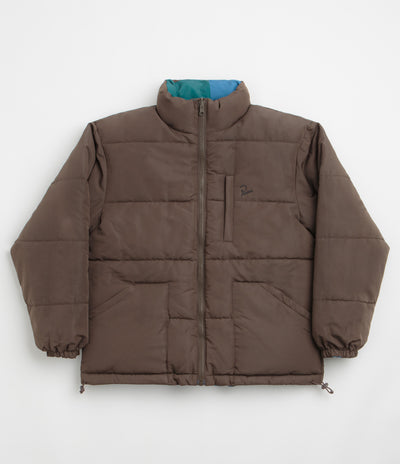 by Parra Protect The Sun Reversible Puffer Jacket - Brown