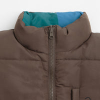 by Parra Protect The Sun Reversible Puffer Jacket - Brown thumbnail