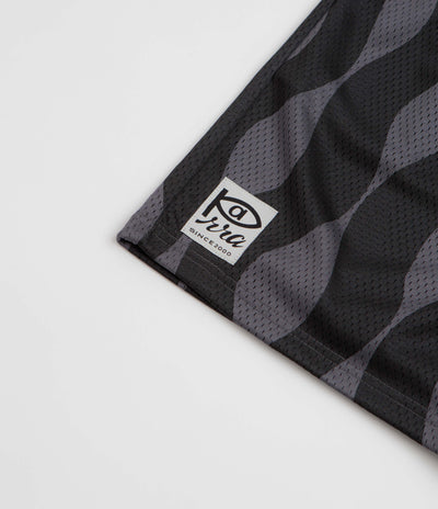 by Parra Waved Mesh Shorts - Black