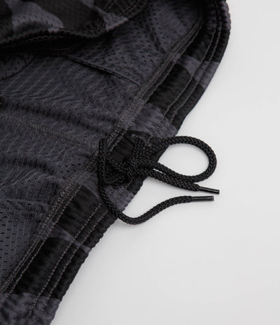 by Parra Waved Mesh Shorts - Black
