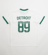 Carhartt 89 Ringer T-Shirt in White and Rainforest