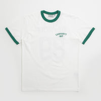 Carhartt 89 Ringer T-Shirt - White / Rainforest thumbnail