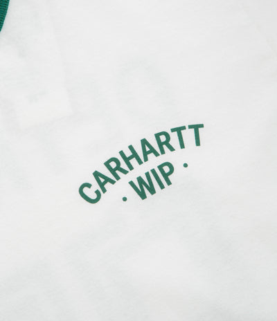 Carhartt 89 Ringer T-Shirt - White / Rainforest