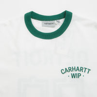 Carhartt 89 Ringer T-Shirt - White / Rainforest thumbnail