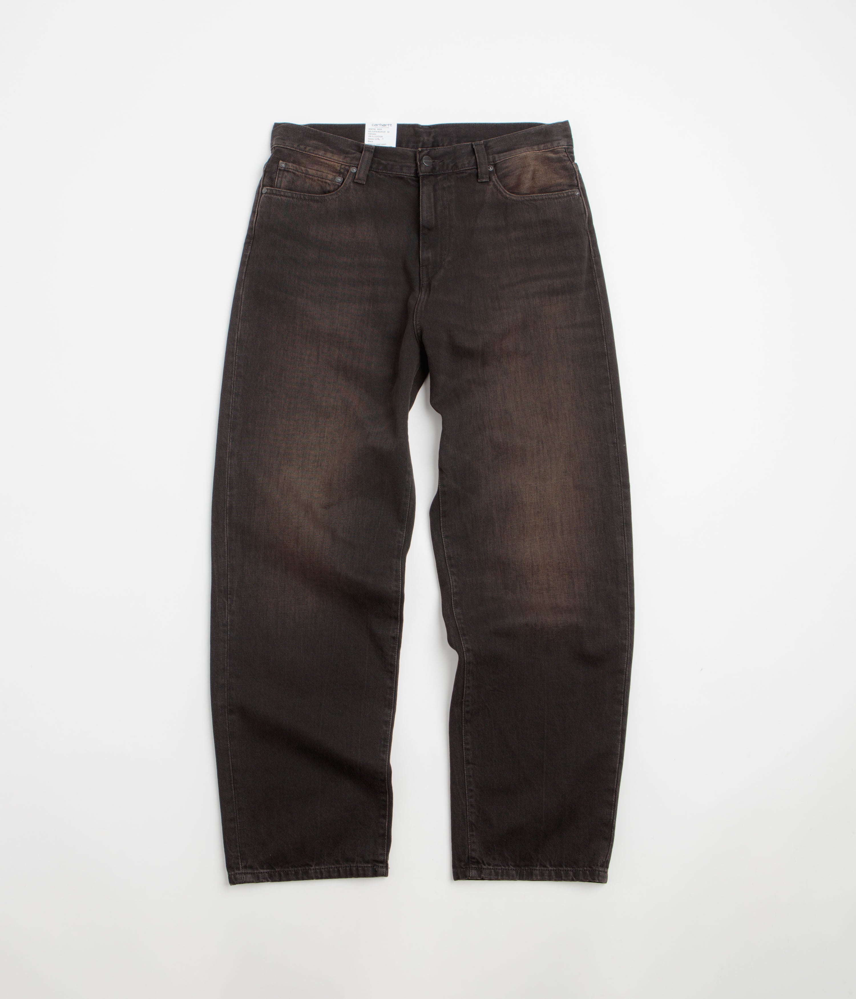 Carhartt Aaron Pants - Black Tobacco Used Wash