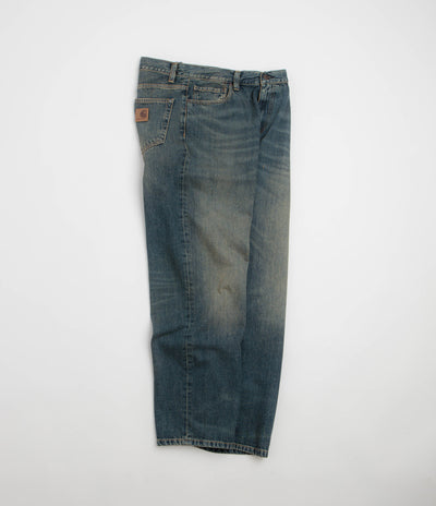 Carhartt Aaron Pants - Blue Mid Worn Used