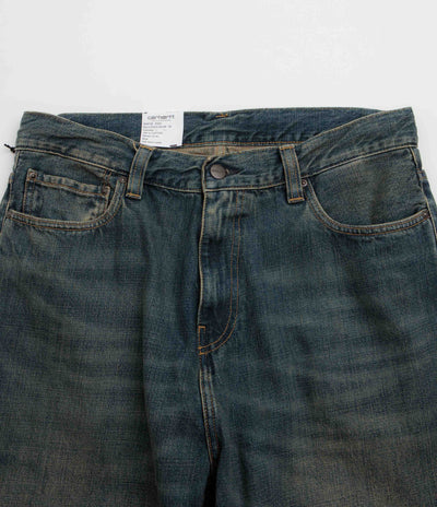 Carhartt Aaron Pants - Blue Mid Worn Used