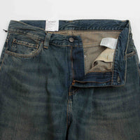 Carhartt Aaron Pants - Blue Mid Worn Used thumbnail