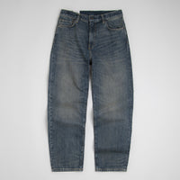 Carhartt Aaron Pants in Blue Worn Used Wash thumbnail