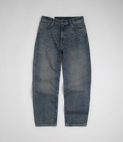 Carhartt Aaron Pants in Blue Worn Used Wash