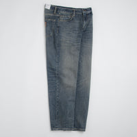 Carhartt Aaron Pants in Blue Worn Used Wash thumbnail
