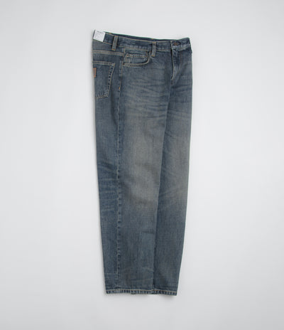 Carhartt Aaron Pants in Blue Worn Used Wash
