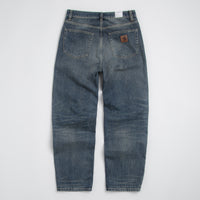 Carhartt Aaron Pants in Blue Worn Used Wash thumbnail