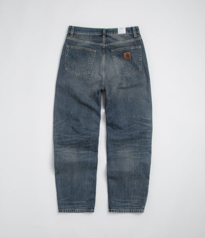 Carhartt Aaron Pants in Blue Worn Used Wash