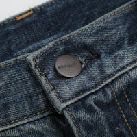 Carhartt Aaron Pants in Blue Worn Used Wash thumbnail