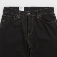 Carhartt Aaron Pants in Stone Washed Black thumbnail