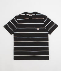 Carhartt Aiken Pocket T-Shirt in Aiken Stripe and Black