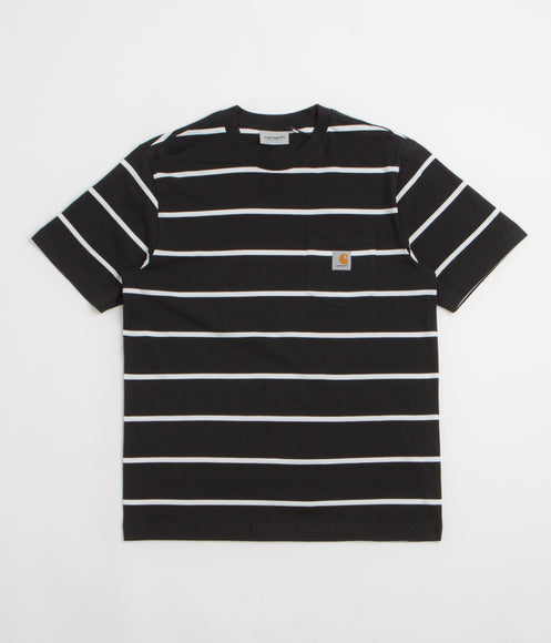Carhartt Aiken Pocket T-Shirt - Aiken Stripe / Black
