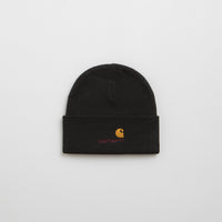 Carhartt American Script Beanie in Black thumbnail