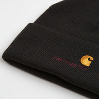 Carhartt American Script Beanie - Black thumbnail