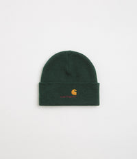 Carhartt American Script Beanie in Dark Fir