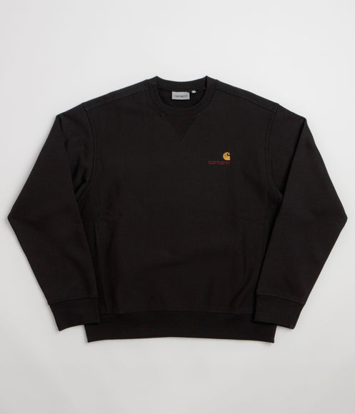 Carhartt American Script Crewneck Sweatshirt - Black