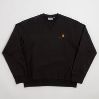 Carhartt American Script Hoodie in Black thumbnail