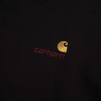Carhartt American Script Hoodie in Black thumbnail