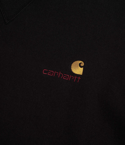 Carhartt American Script Hoodie in Black