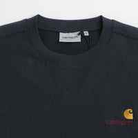 Carhartt American Script Crewneck Sweatshirt - Deep Night thumbnail