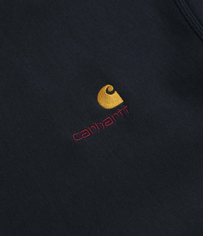 Carhartt American Script Crewneck Sweatshirt - Deep Night