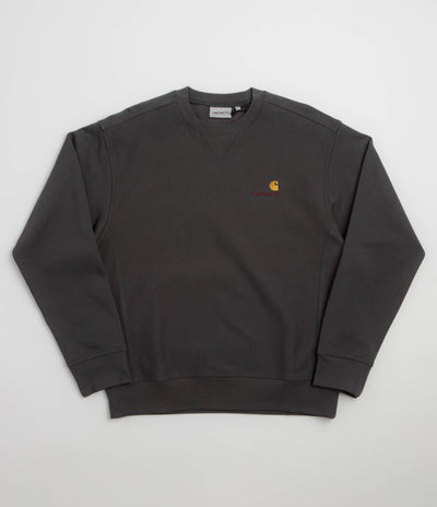 Carhartt American Script Crewneck Sweatshirt - Graphite
