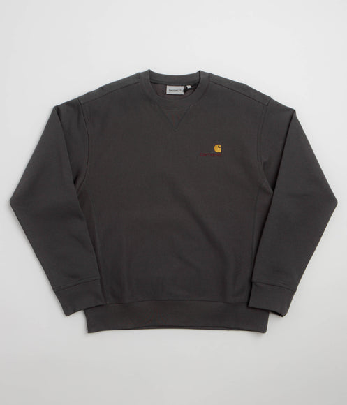 Carhartt American Script Crewneck Sweatshirt - Graphite