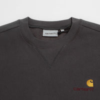Carhartt American Script Crewneck Sweatshirt - Graphite thumbnail